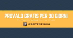 Prova gratis iContenzioso